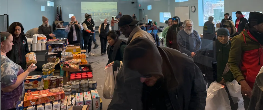 Many come to receive food from our pantry